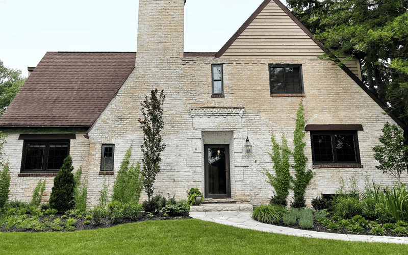 Natural garden border